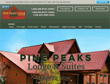 Tablet Screenshot of pinepeakscrosslake.com